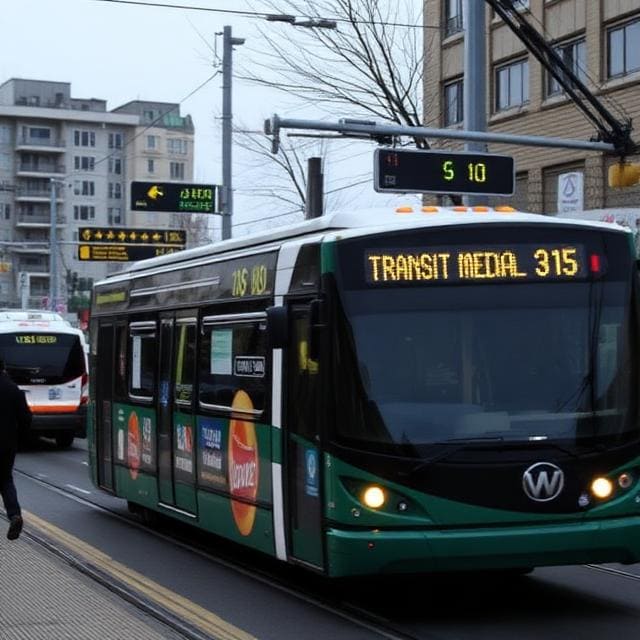 Transit advertising and public transport branding
